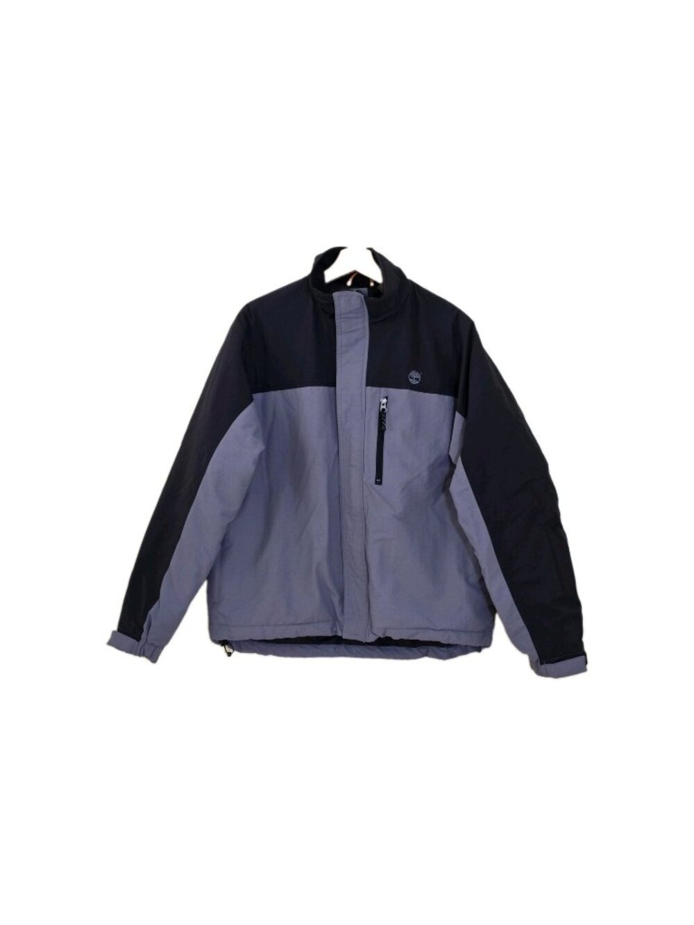 Vtg Timberland Weathergear Insulated Winter Jacket Men L Grey Black Y2K Gorpcore